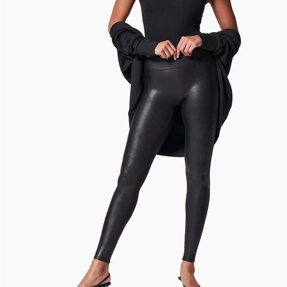 Spanx Faux Leather Leggings - Picture 1 of 6